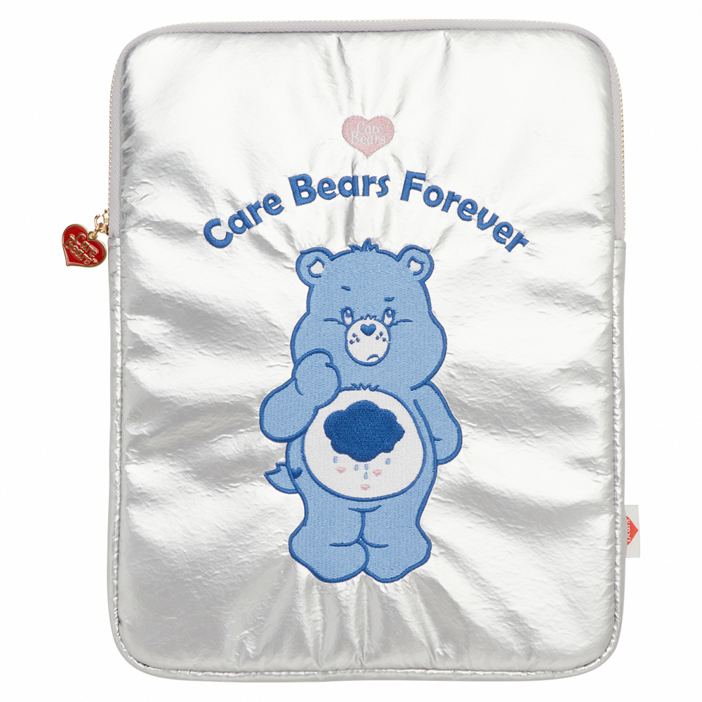 Care Bears-牢騷小熊空氣平板收納包 銀