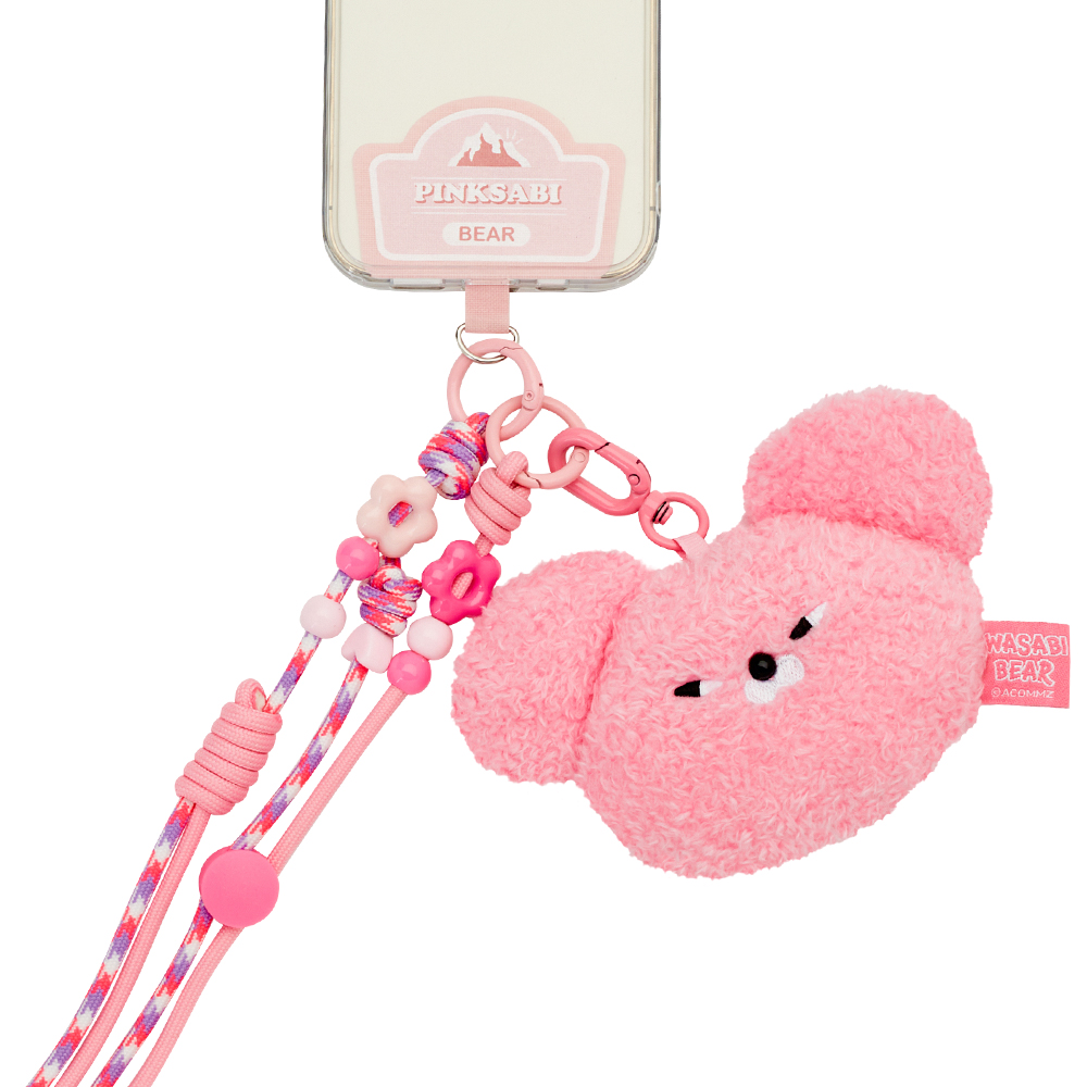 GraceGift Wasabi Bear聯名 調味日常絨毛娃娃頭吊飾手機繩盲盒