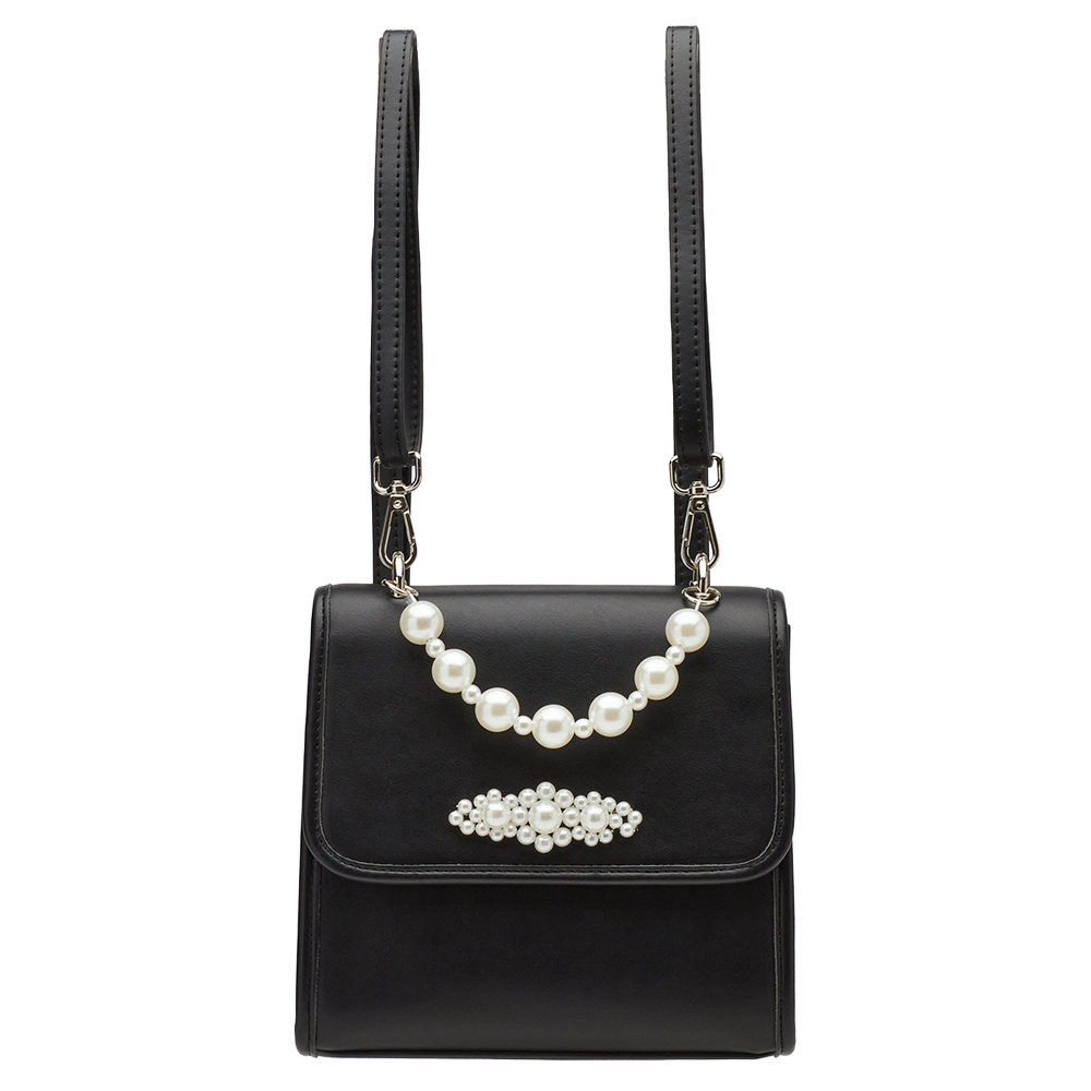 奕潔聯名-珍珠交響曲3WAY手提肩背書信包 黑