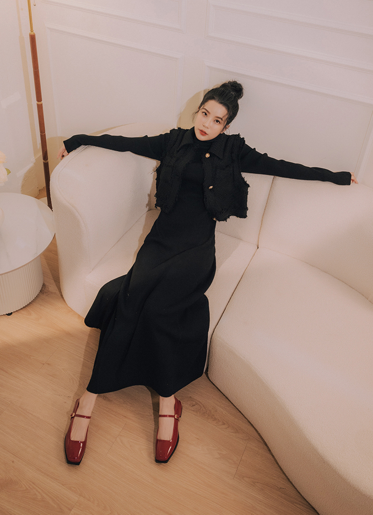 GraceGift Alice聯名 優雅芭蕾 低跟 瑪莉珍鞋 紅漆