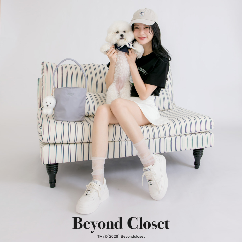 韓國 Beyond Closet Icon 厚底休閒小白鞋 深杏