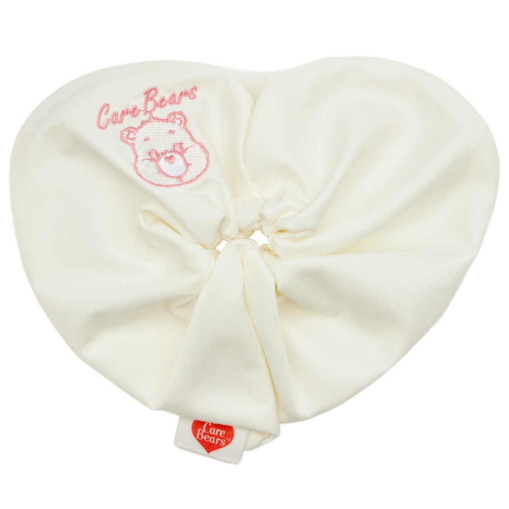 Care Bears-鑽石小熊愛心緞光髮圈 米白