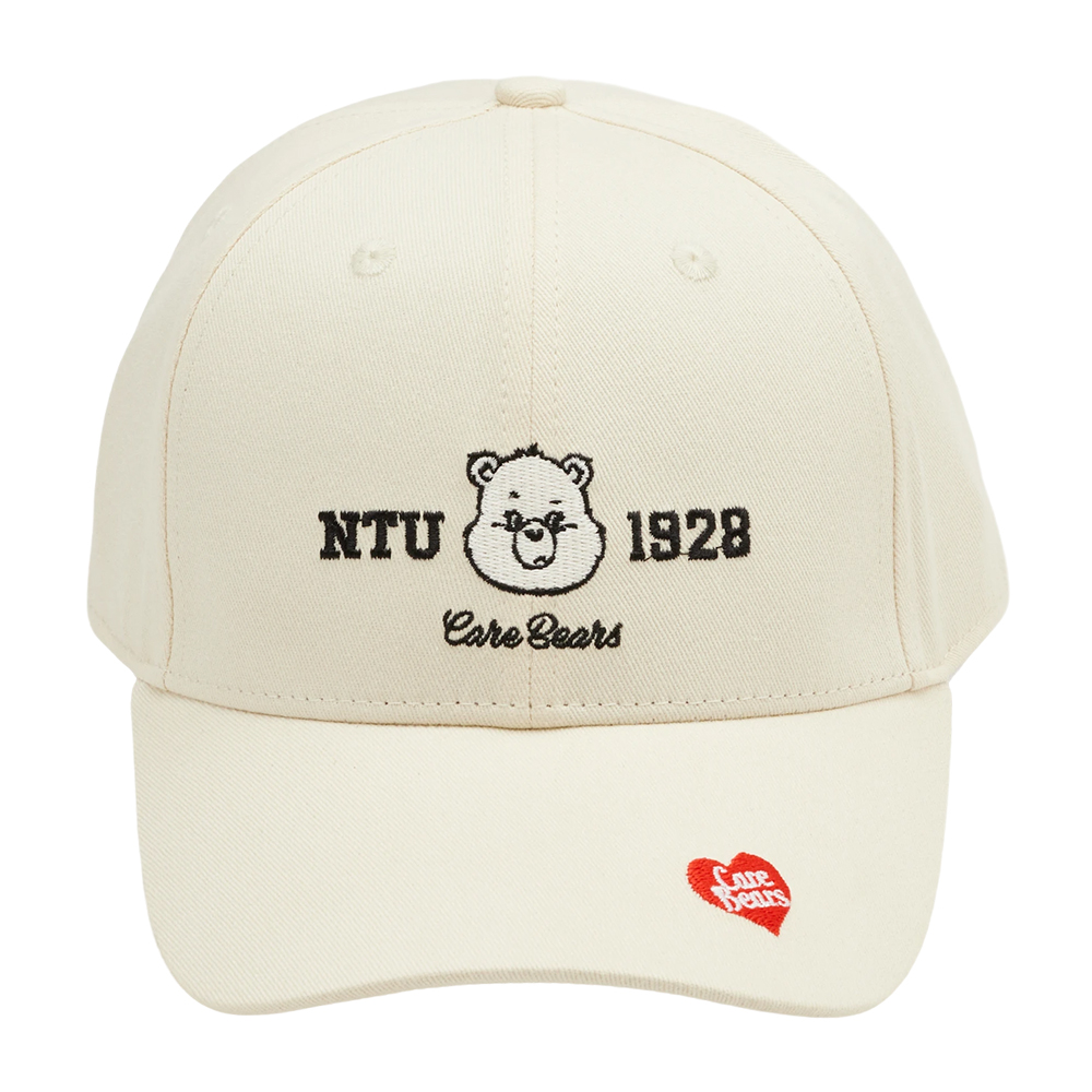 Care Bears × NTU-牢騷小熊撞色電繡棒球帽 白