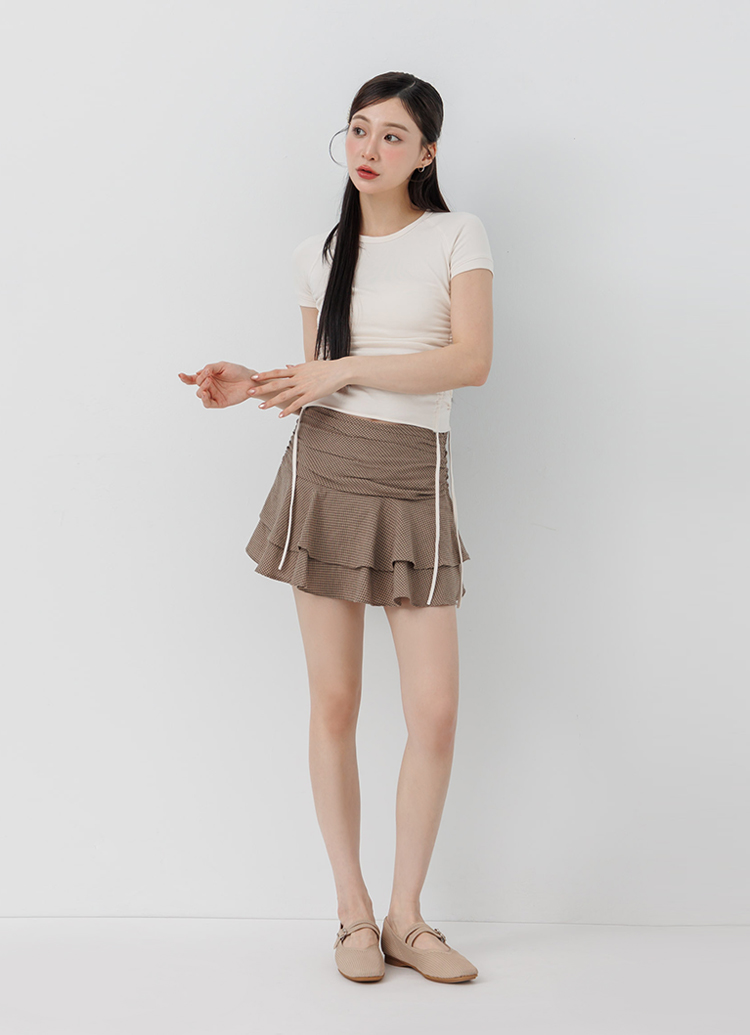 GraceGift平價女鞋 零著感柔織雙帶平底瑪莉珍鞋 米白