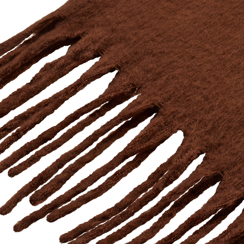 Care Bears –溫柔小熊純色流蘇仿羊絨圍巾 咖