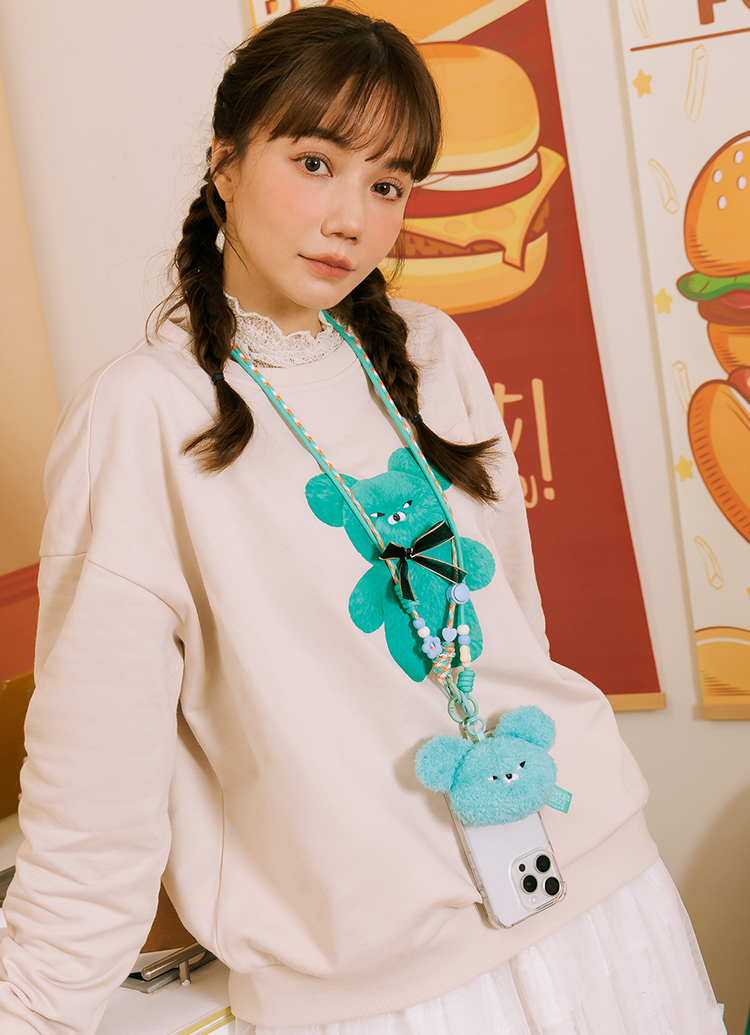 GraceGift Wasabi Bear聯名 調味日常絨毛娃娃頭吊飾手機繩盲盒