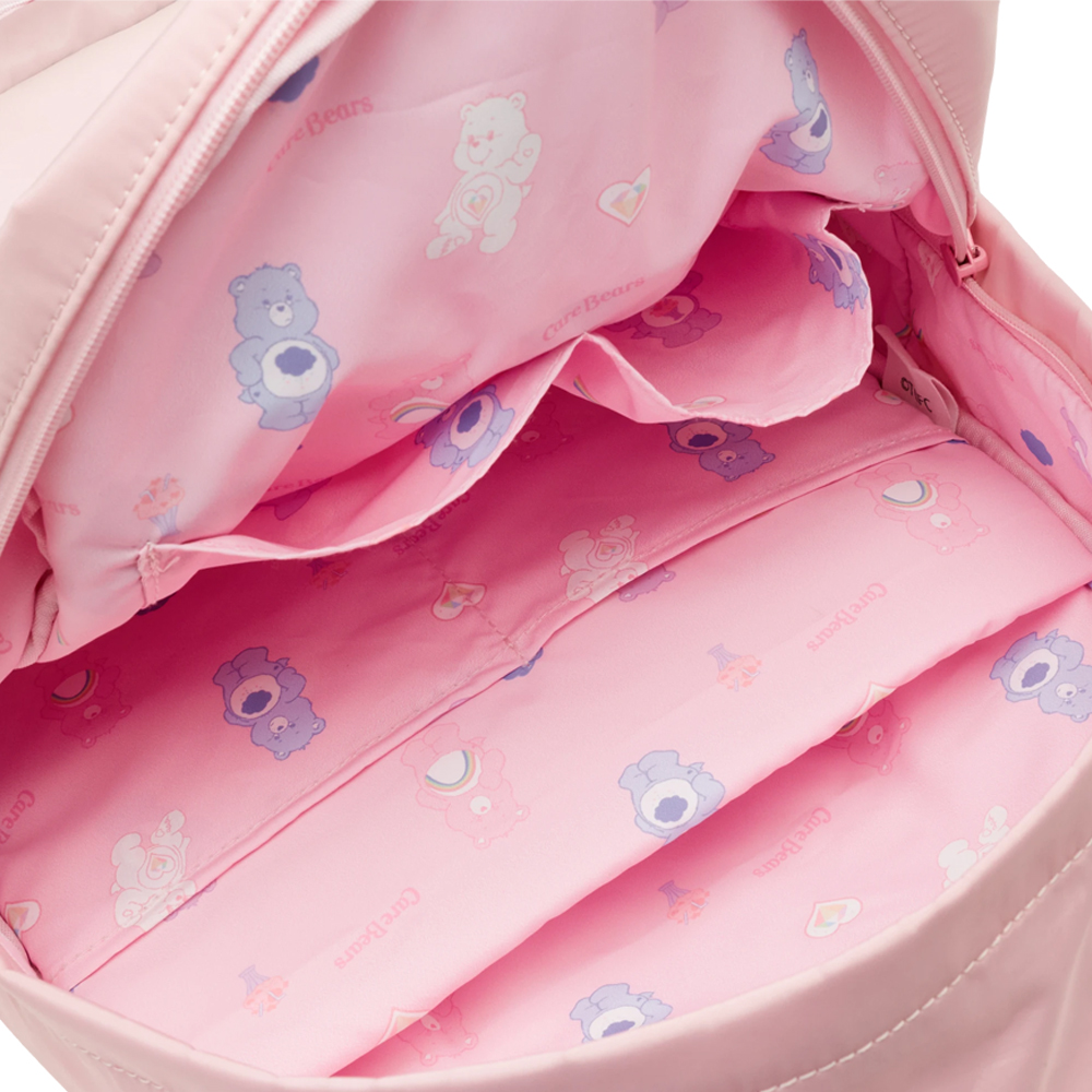 Care Bears-鑽石小熊機能抽繩尼龍曬娃後背包 粉紅