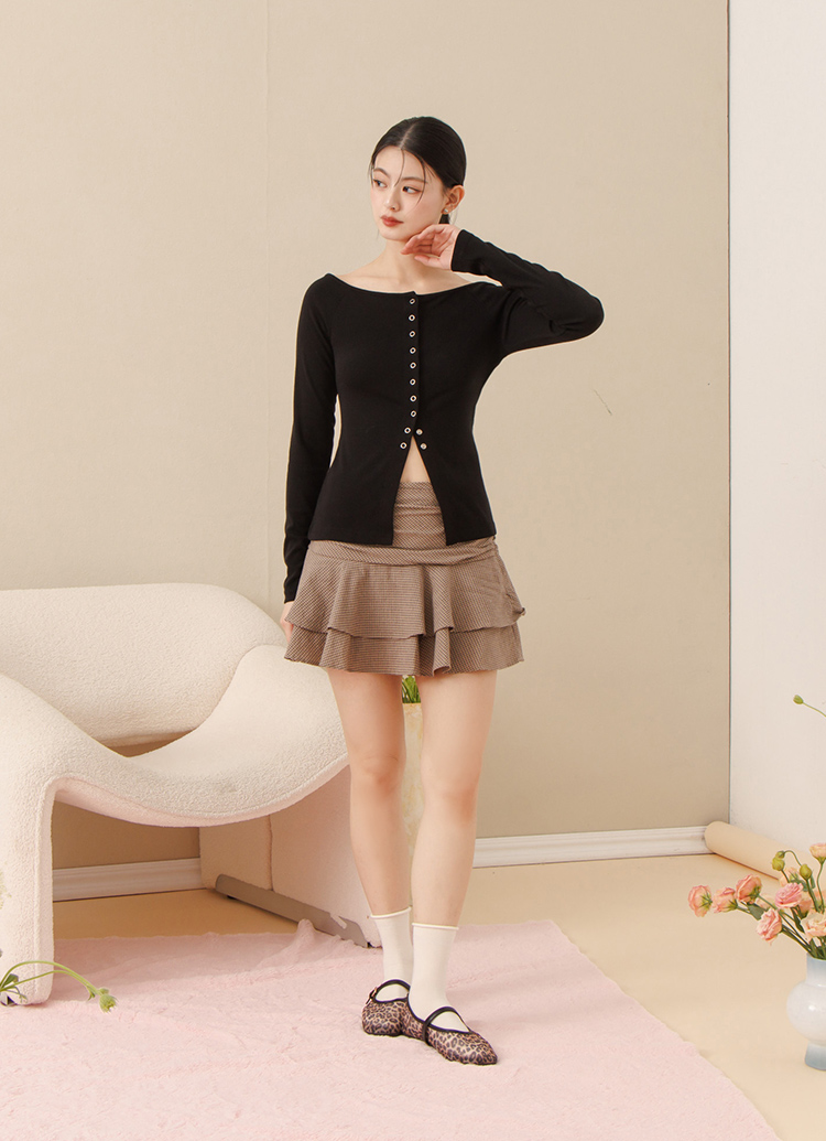 GraceGift平價女鞋 名人時尚 透膚網面 平底瑪莉珍鞋 豹紋