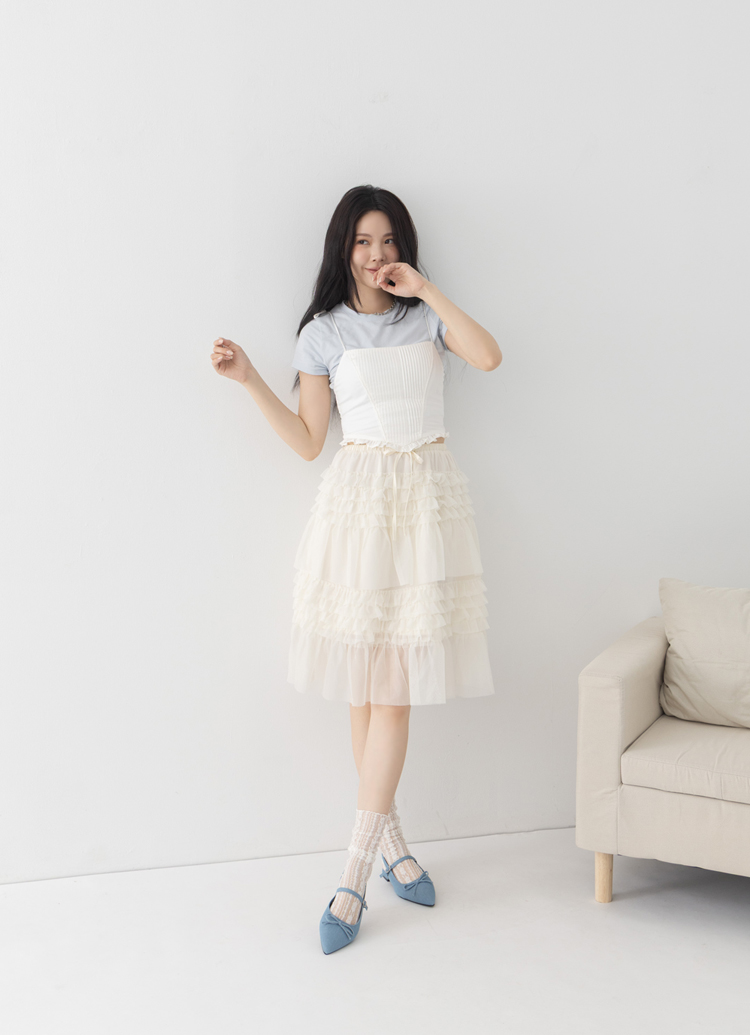 GraceGift 平價女鞋 法式尖頭 蝴蝶結後簍空芭蕾舞平底鞋 牛仔