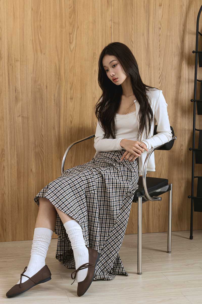 法式女孩蝴蝶結芭蕾舞針織平底鞋（可機洗）3
