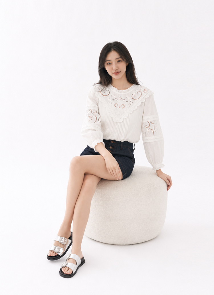 GraceGift平價女鞋 晶鑽方釦質感合成皮革雙帶厚底涼鞋 銀色