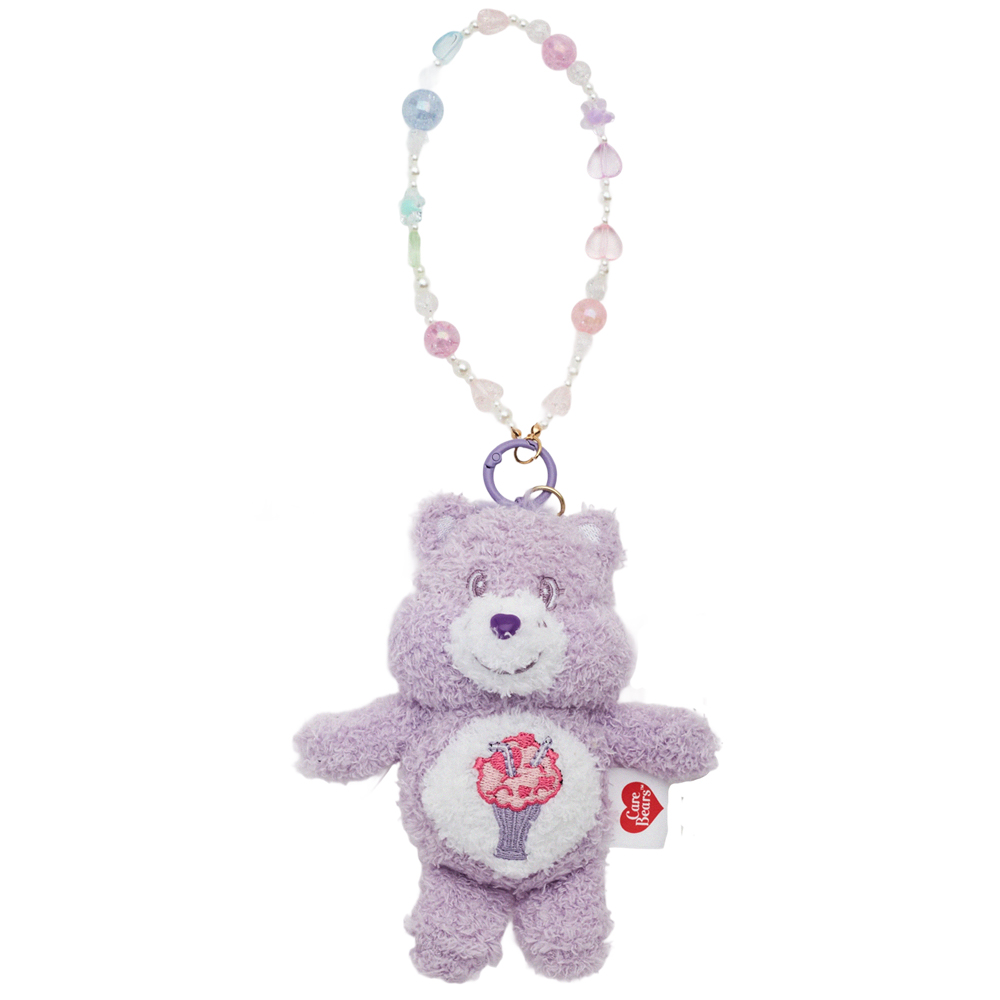 GraceGift CareBears聯名 Care Bears彩虹熊 棉花糖系列毛絨玩偶手機串珠吊飾盲盒