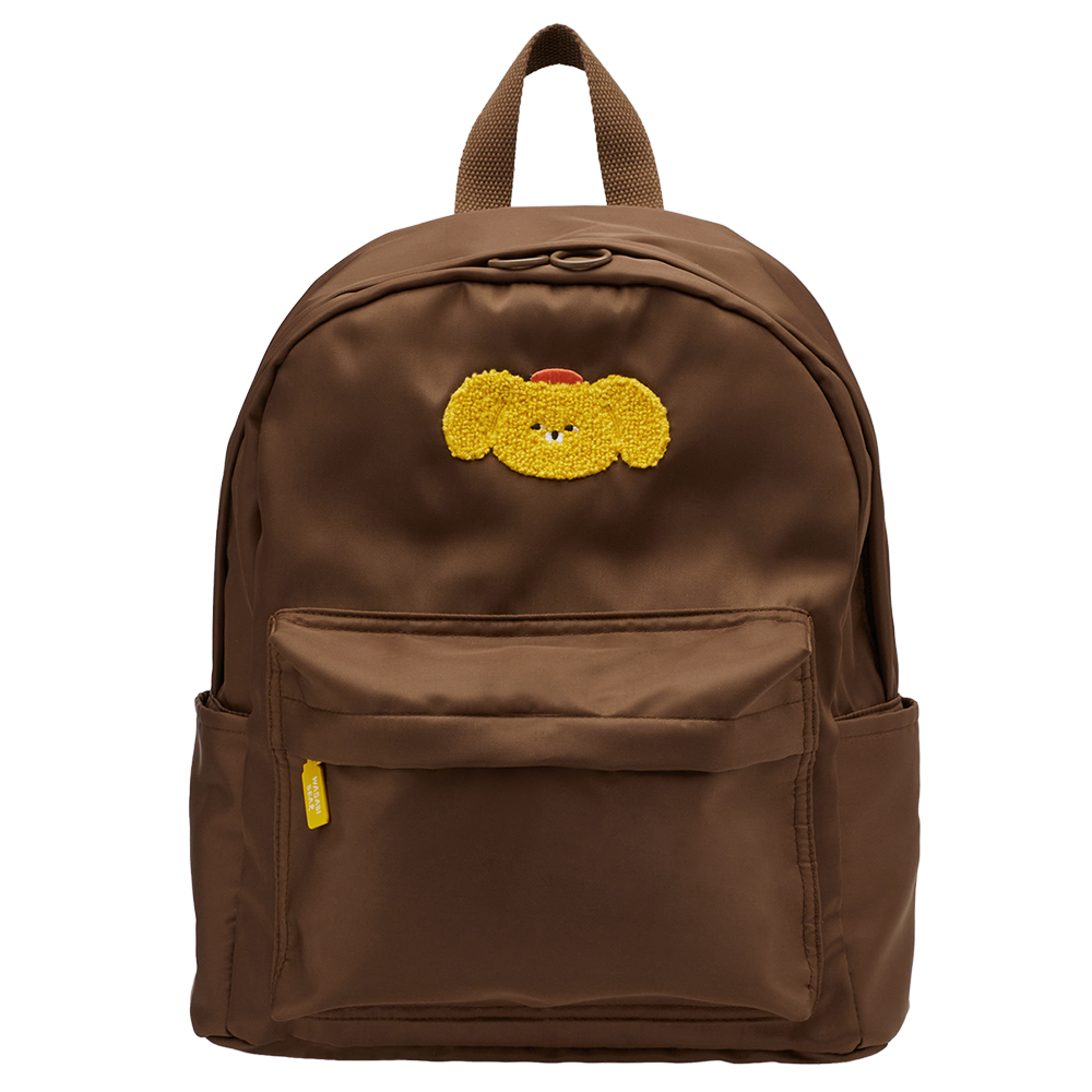 GraceGift Wasabi Bear聯名 黃芥末熊 吊牌輕便尼龍後背包 正紅色 實拍圖