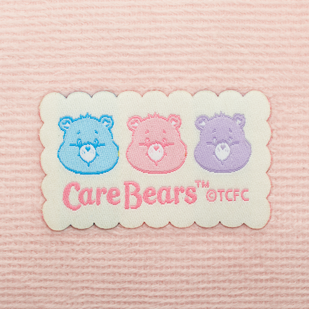 Care Bears-彩虹熊粉嫩燈芯絨手提化妝包