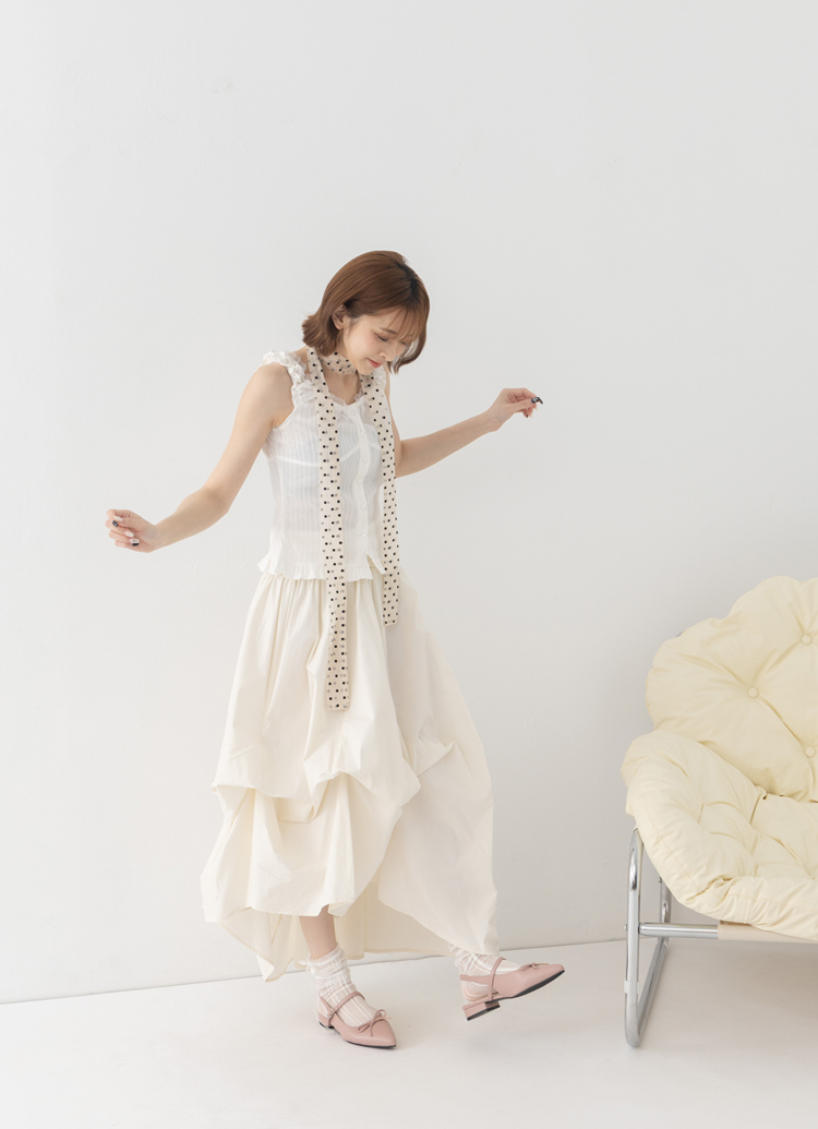 GraceGift 平價女鞋 法式尖頭 蝴蝶結後簍空芭蕾舞平底鞋 藕粉色