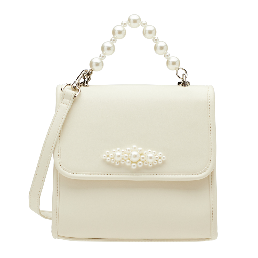 奕潔聯名-珍珠交響曲3WAY手提肩背書信包 米白