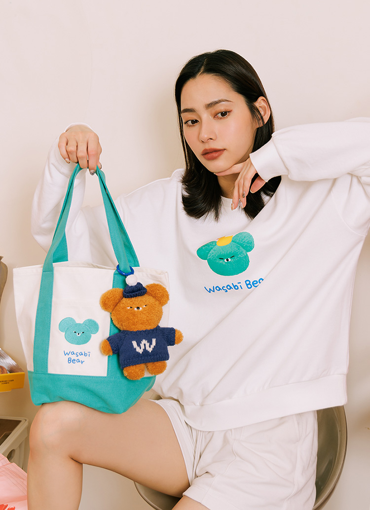 Grace Gift Wasabi Bear聯名 新年福袋 實用帆布包 玩偶盲盒 曬娃包 Grace Gift