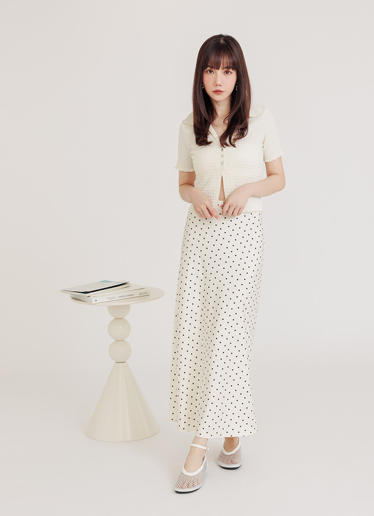 GraceGift平價女鞋 白色滿版燙鑽漁網細帶繞踝圓頭平底芭蕾舞鞋