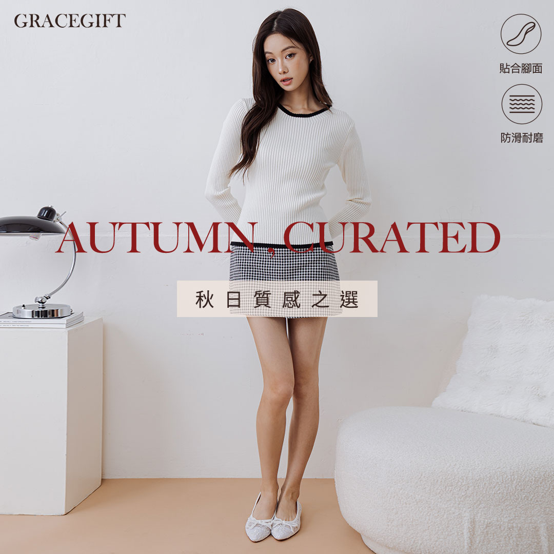 GraceGift尖頭平底鞋杏色透膚提花蕾絲搭配絲絨蝴蝶結