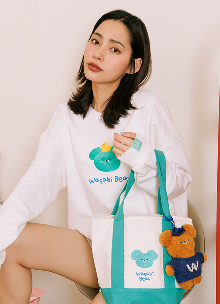 GraceGift Wasabi Bear聯名 冬裝派對毛絨玩偶吊飾鑰匙圈 盲盒