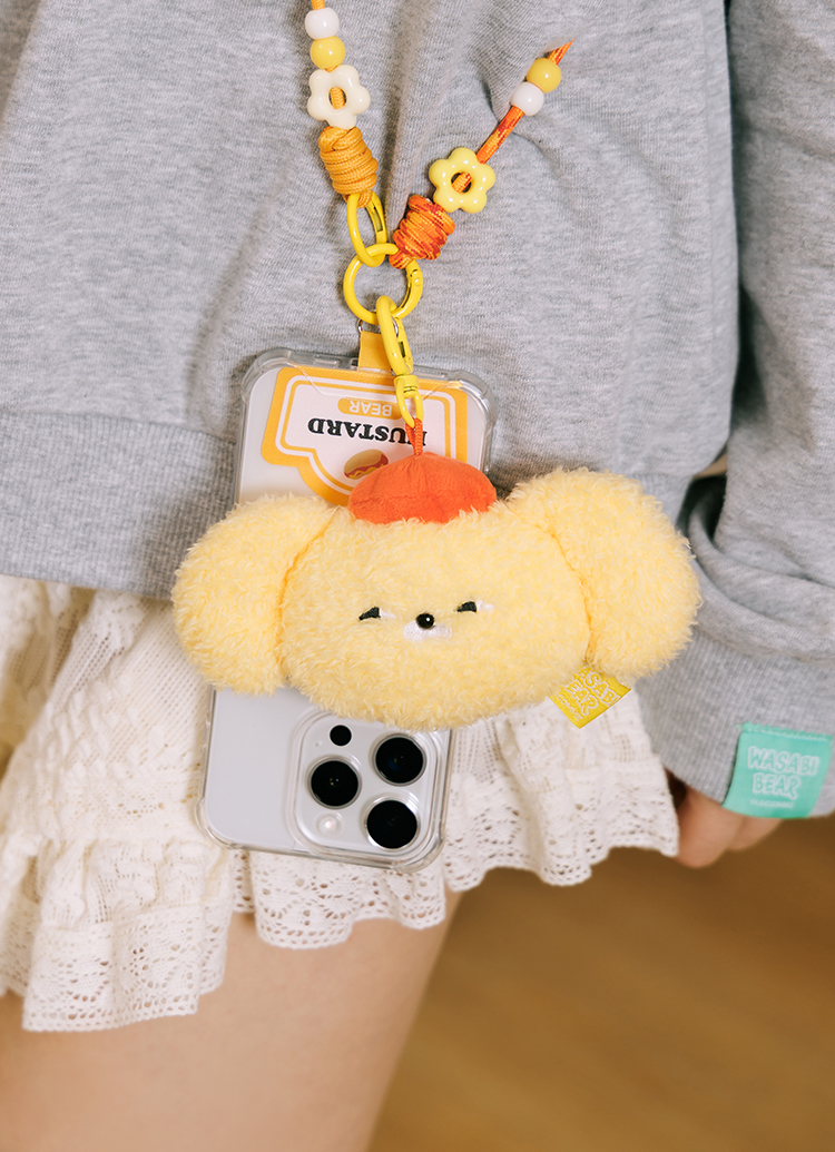 GraceGift Wasabi Bear聯名 調味日常絨毛娃娃頭吊飾手機繩盲盒