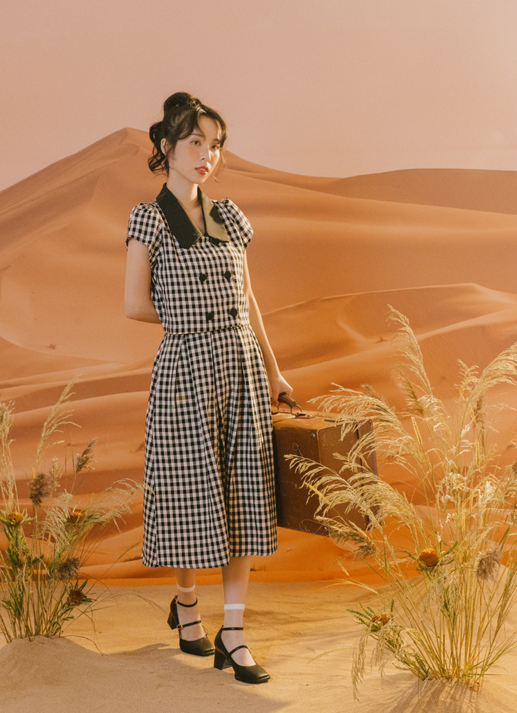 GraceGift 玄玄聯名 Lady女孩 方頭瑪莉珍鞋 黑