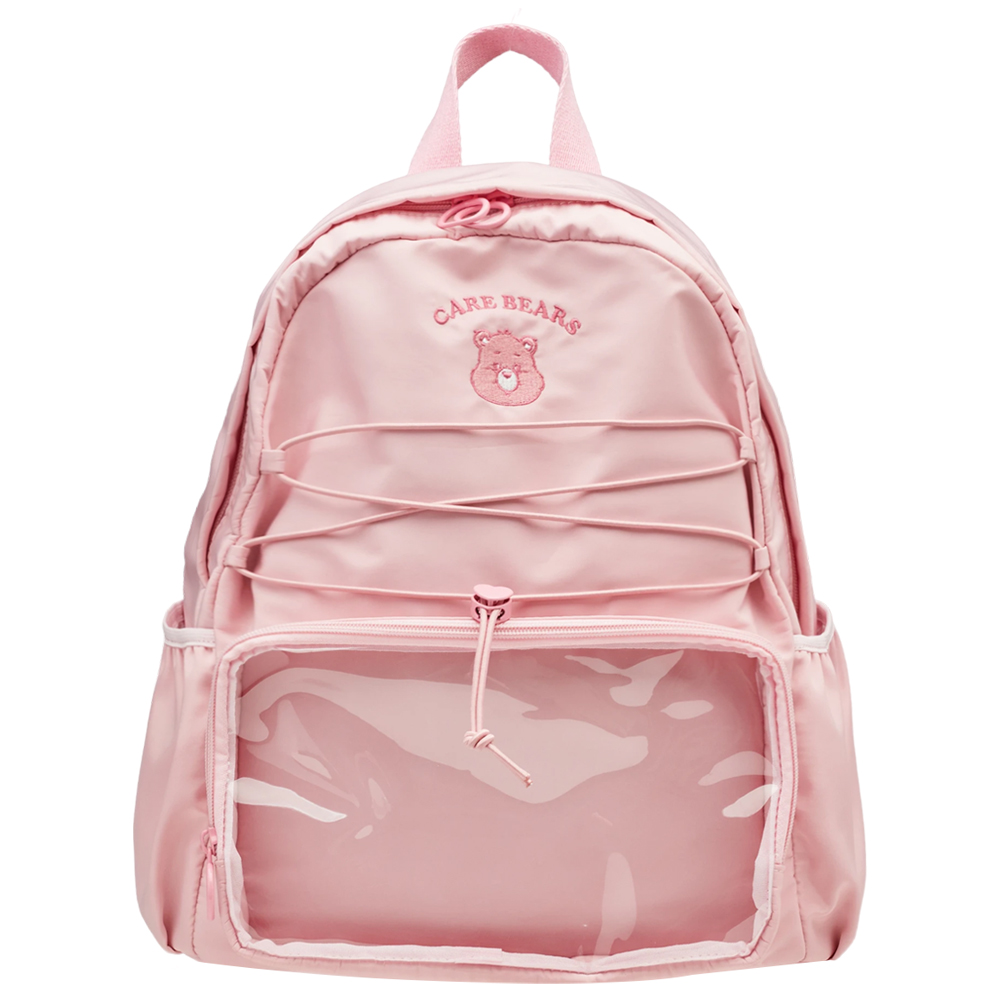 Care Bears-鑽石小熊機能抽繩尼龍曬娃後背包 粉紅