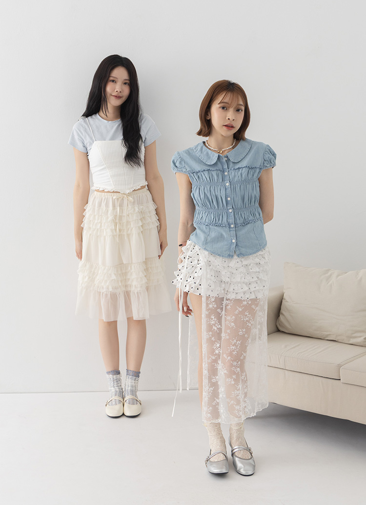 GraceGift平價女鞋 時尚秀場 圓頭 奶油雲朵極軟加厚乳膠芭蕾瑪莉珍鞋 米白色