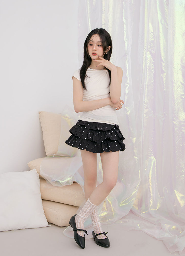 GraceGift平價女鞋 時尚秀場 圓頭 日常可愛感蝴蝶結瑪莉珍內增高平底鞋 黑色