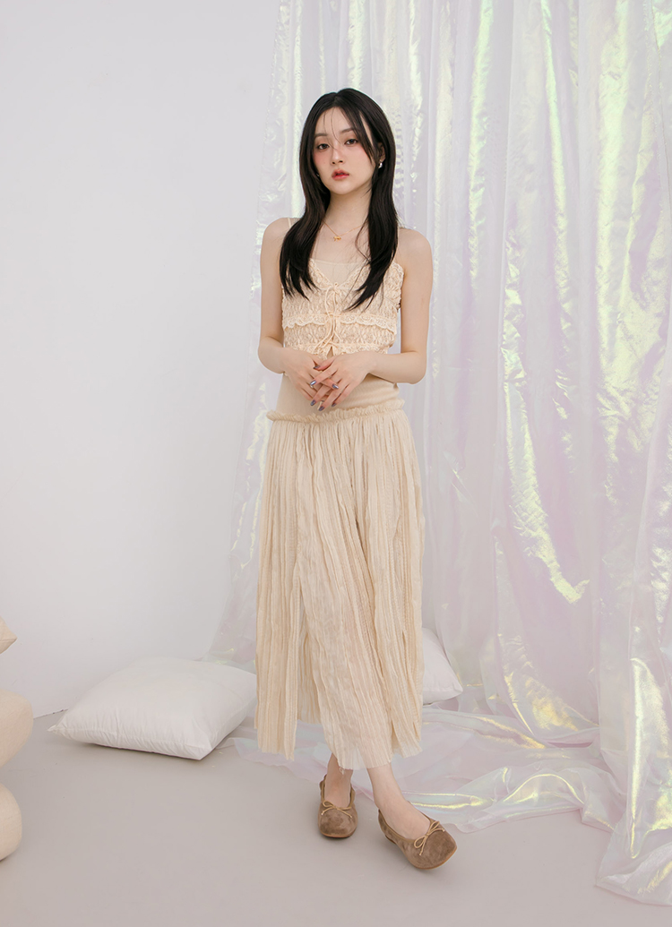 GraceGift平價女鞋 時尚秀場 圓頭 法式訂製全真皮鞋墊絨面芭蕾平底娃娃鞋 卡其色