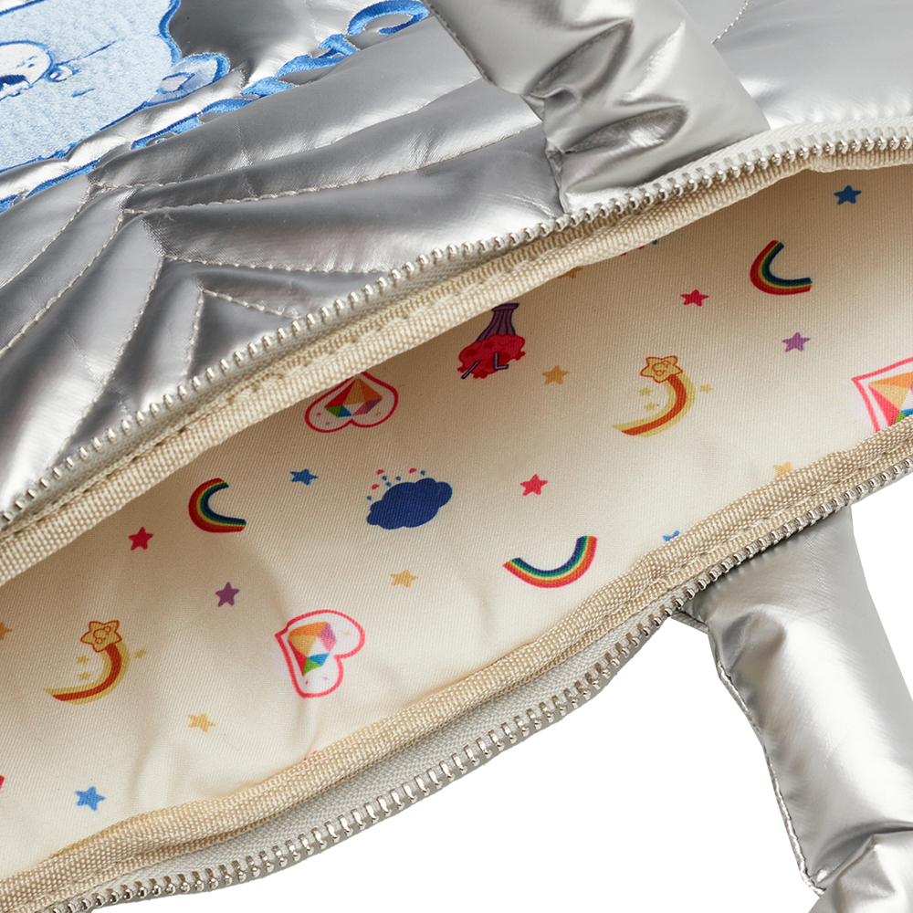 Care Bears-牢騷小熊珠光愛心波紋電腦包 銀