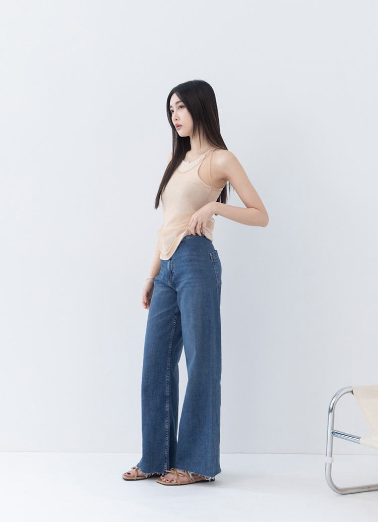 GraceGift平價女鞋 時尚秀場 方頭 韓系雙蝴蝶結細帶平底拖鞋 駝色