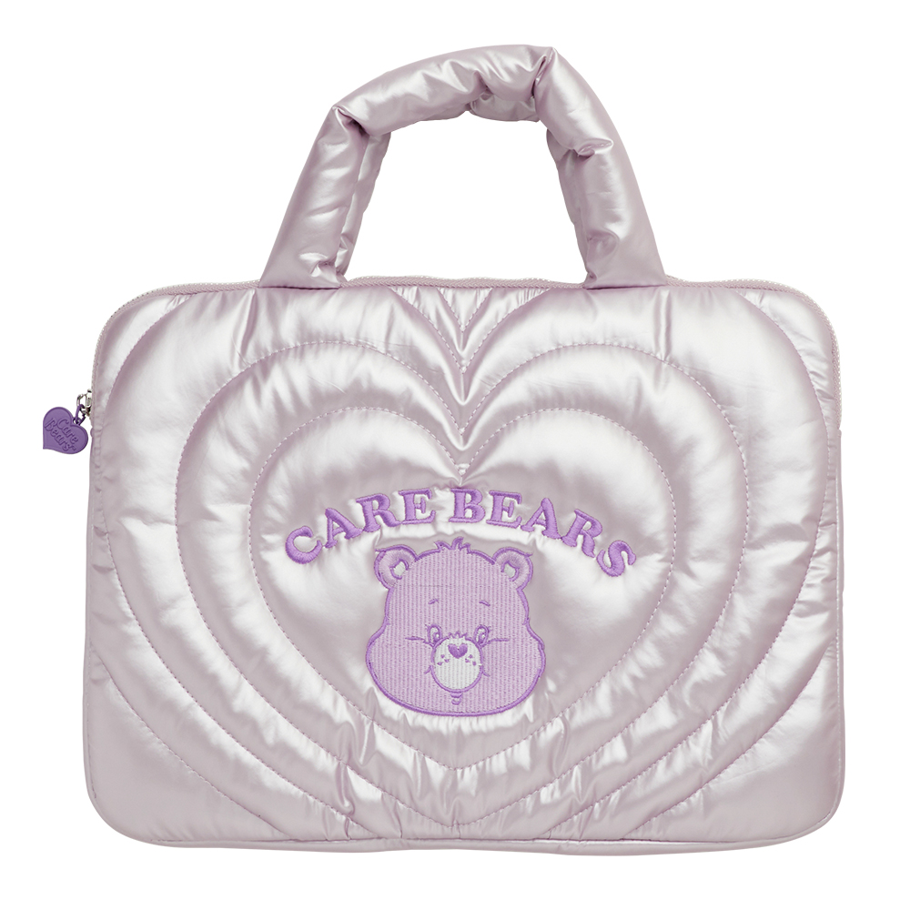 Care Bears-分享小熊珠光愛心波紋電腦包 淺紫