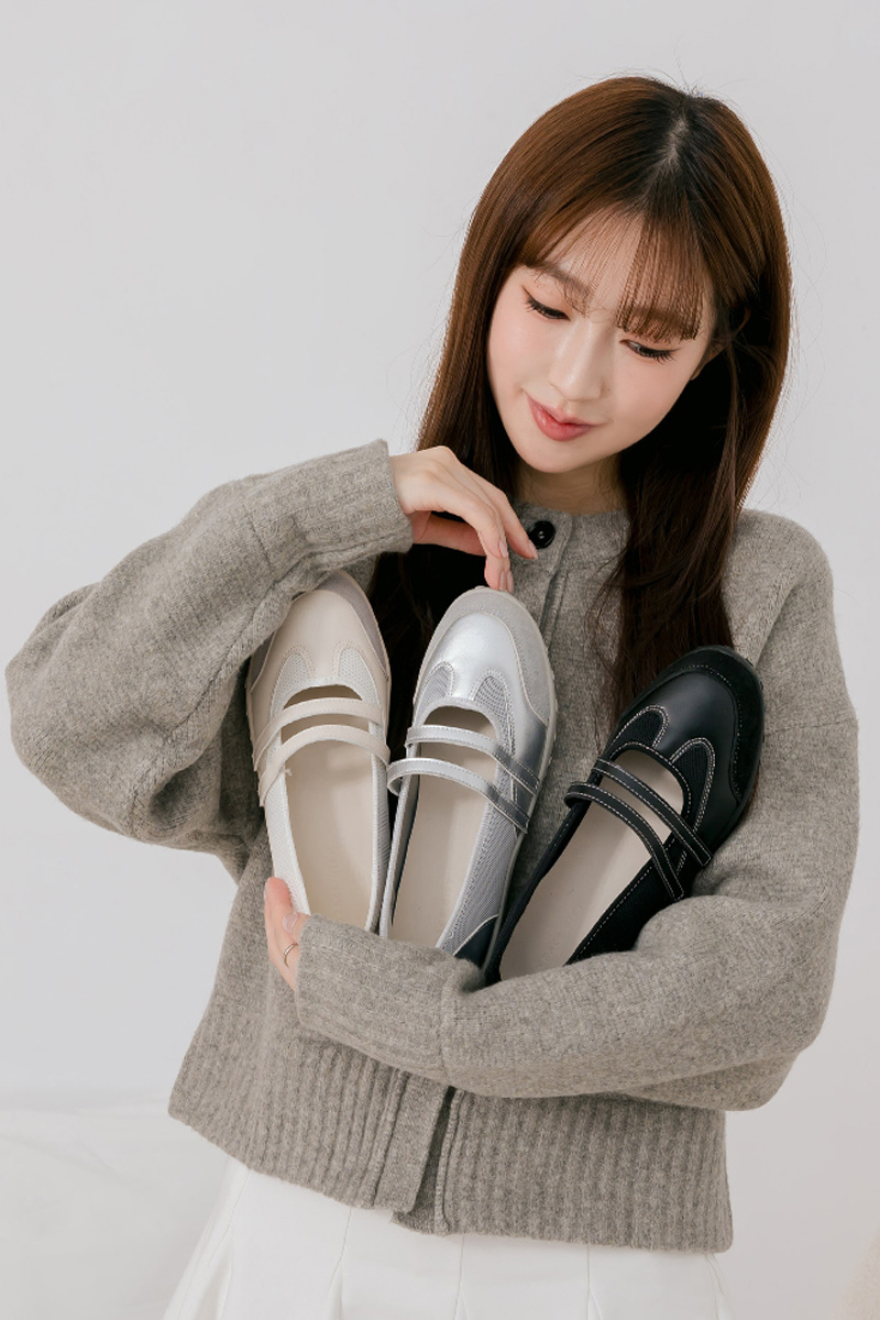 活力女孩魔鬼氈機能芭蕾舞運動鞋