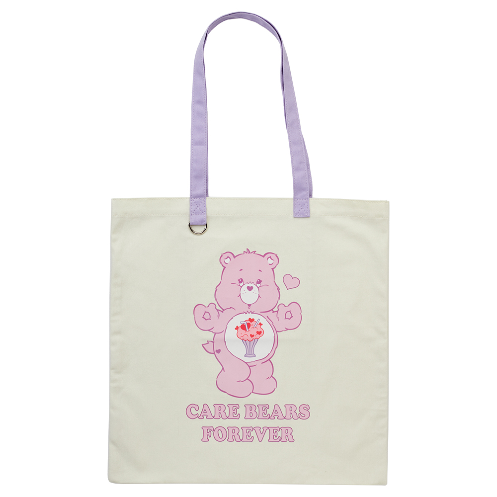Care Bears-分享小熊印花日常帆布包 紫