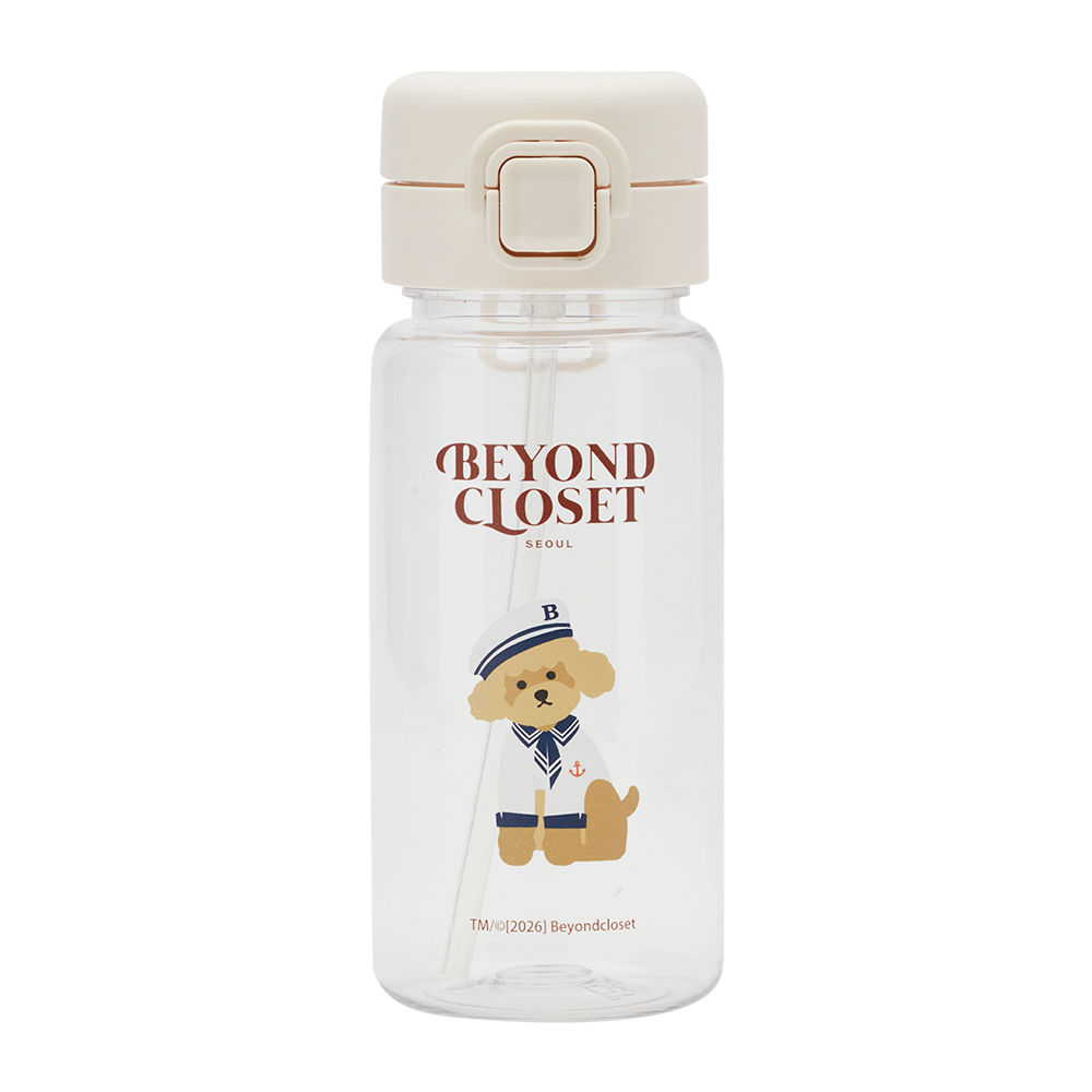 韓國Beyond Closet 水手貴賓狗印花360ml冷水瓶 咖啡
