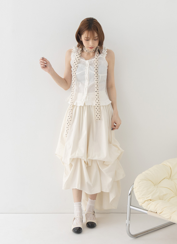 GraceGift平價女鞋 時尚秀場 圓頭 經典法式雙色小香風低跟瑪莉珍鞋   白身黑頭色