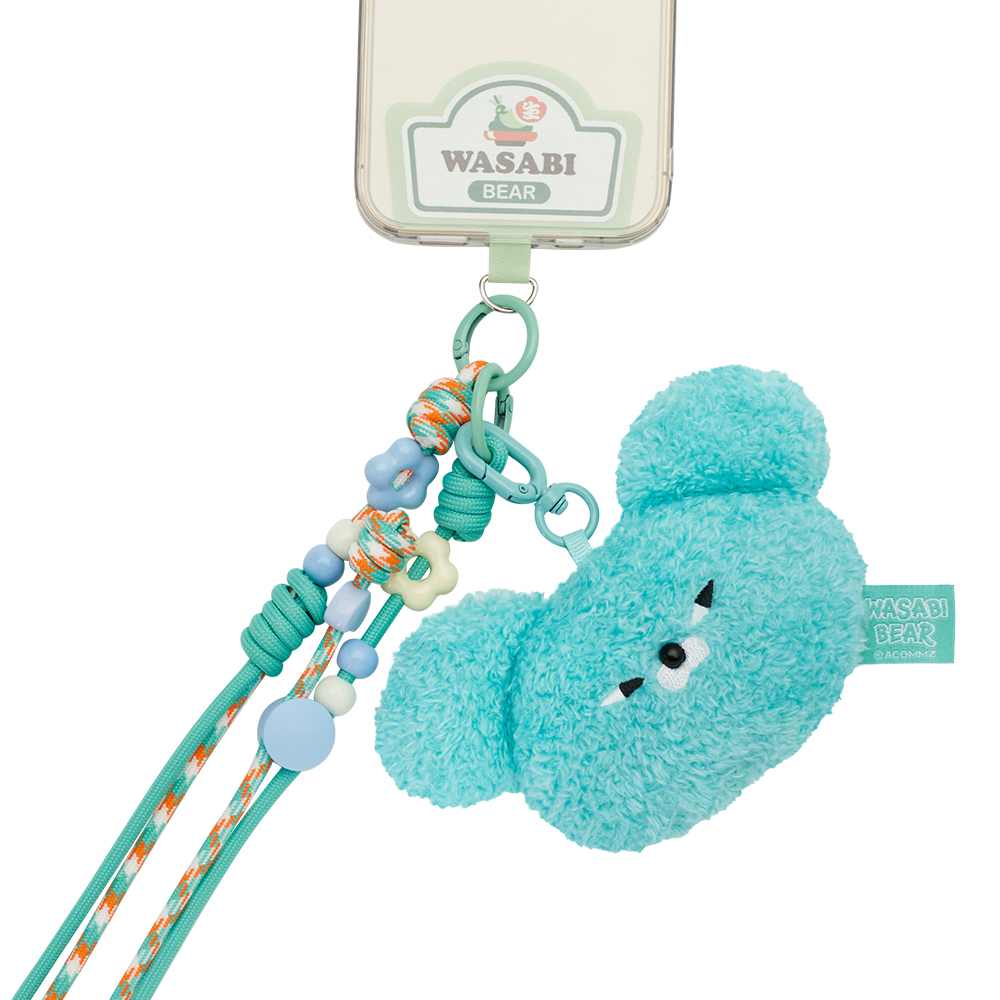GraceGift Wasabi Bear聯名 調味日常絨毛娃娃頭吊飾手機繩盲盒