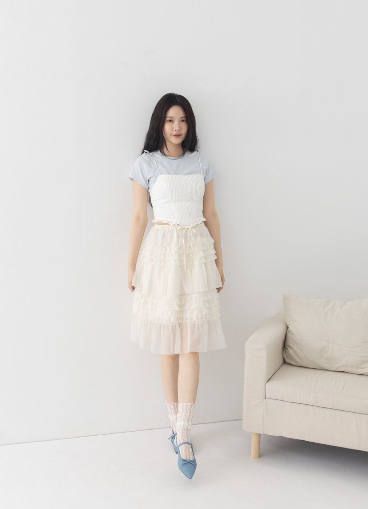 GraceGift 平價女鞋 法式尖頭 蝴蝶結後簍空芭蕾舞平底鞋 牛仔