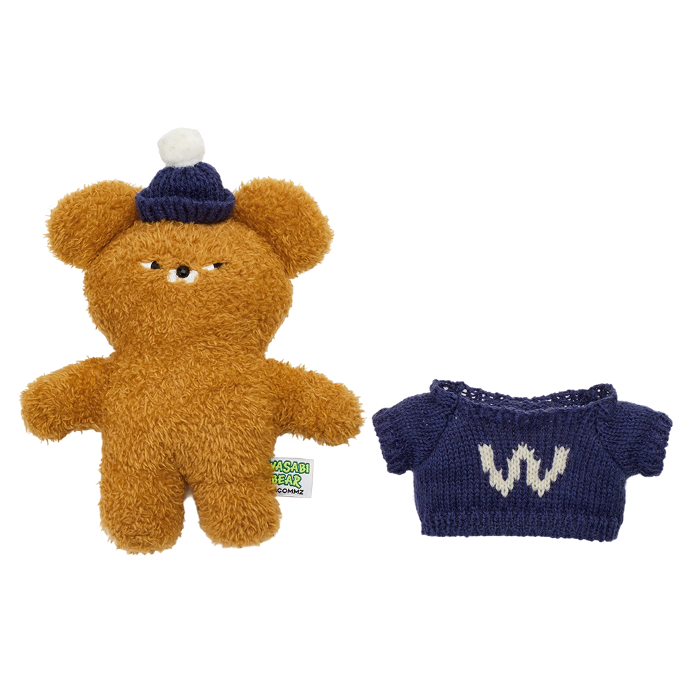 GraceGift Wasabi Bear聯名 冬裝派對毛絨玩偶吊飾鑰匙圈 盲盒