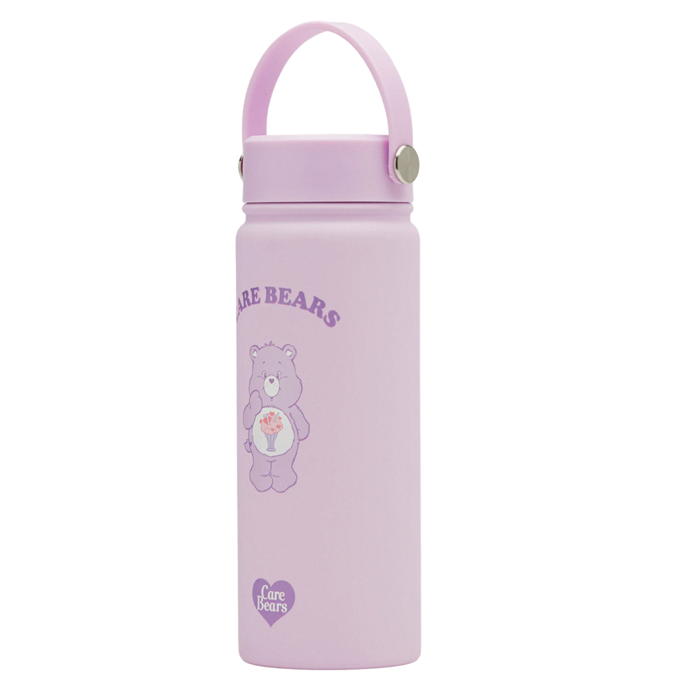 Care Bears-分享小熊手提式雙層304不鏽鋼保溫瓶(500ML) 淺紫