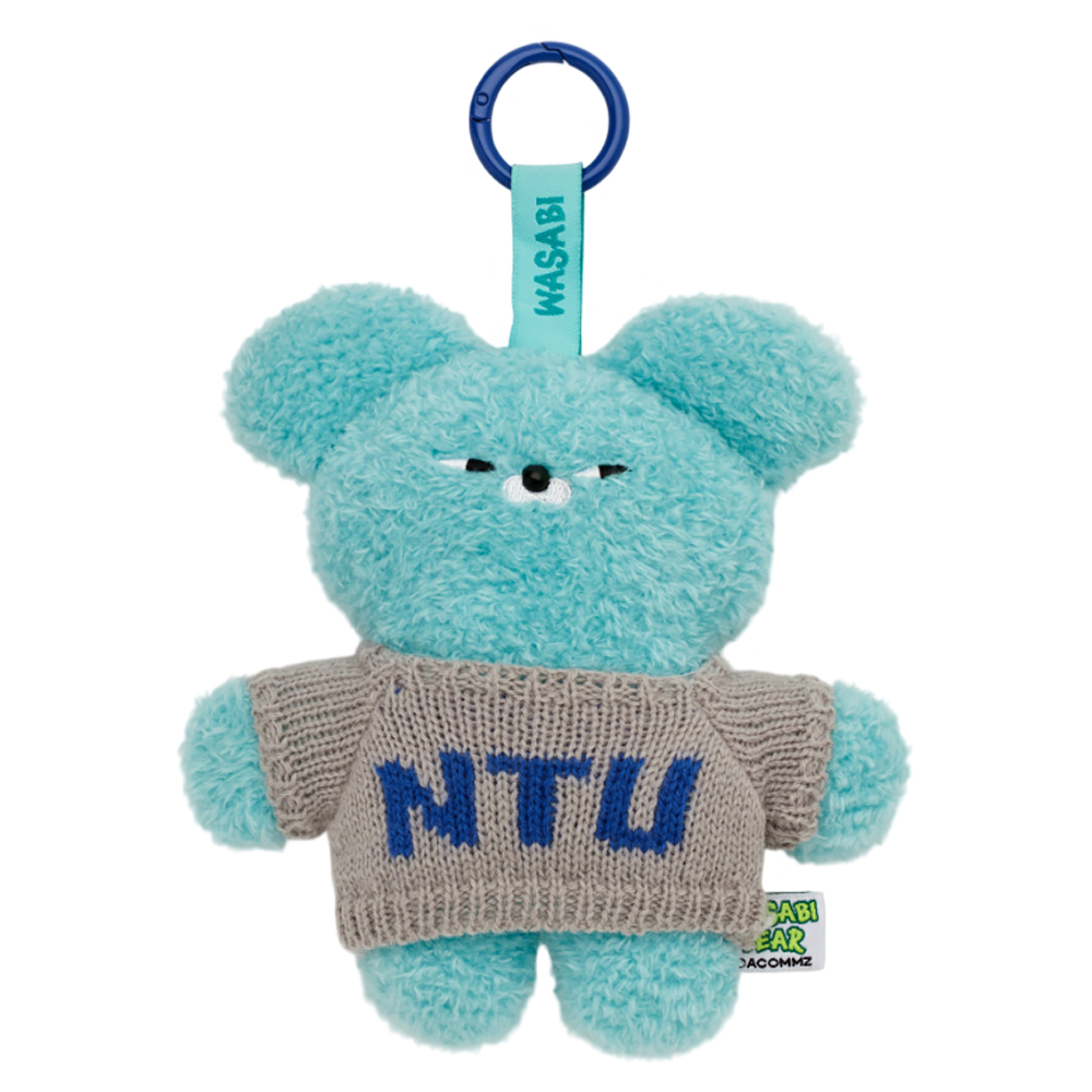 GraceGift  Wasabi Bear聯名 芥末熊 芥末熊毛絨玩偶吊飾鑰匙圈