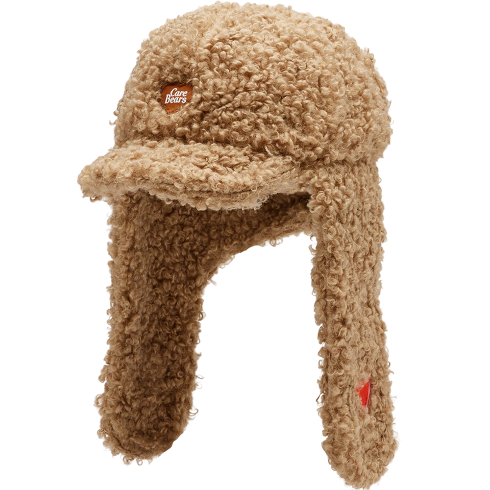 Care Bears-溫柔小熊2WAY羊羔絨保暖飛行帽 卡其