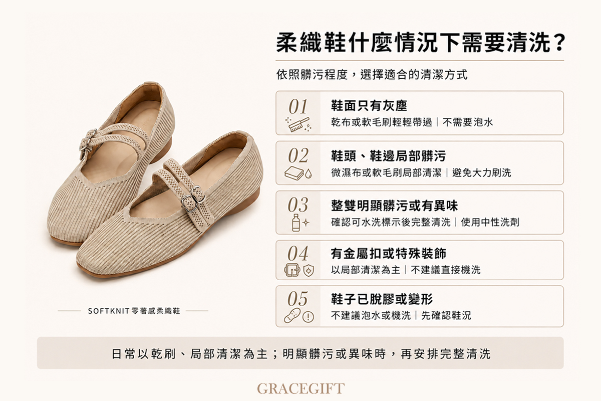 柔織鞋清洗方式
