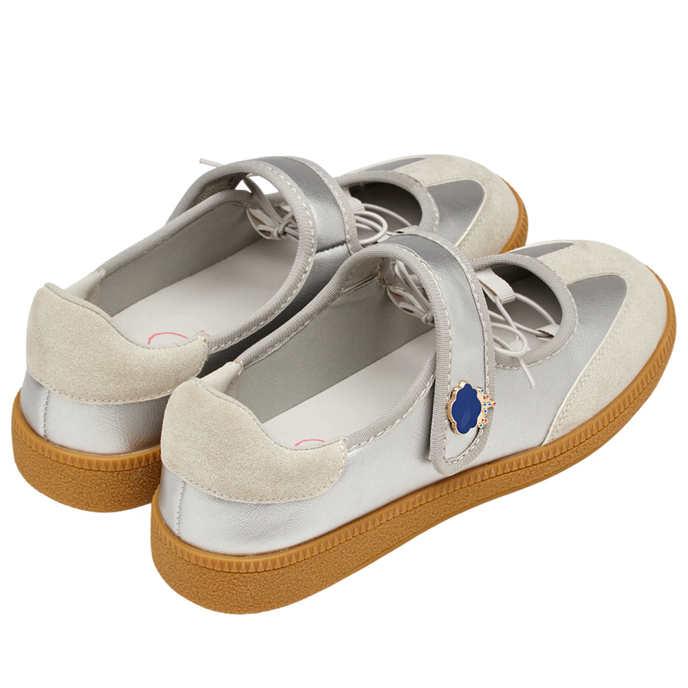 Care Bears-牢騷小熊綁繩魔鬼氈瑪莉珍運動鞋  銀