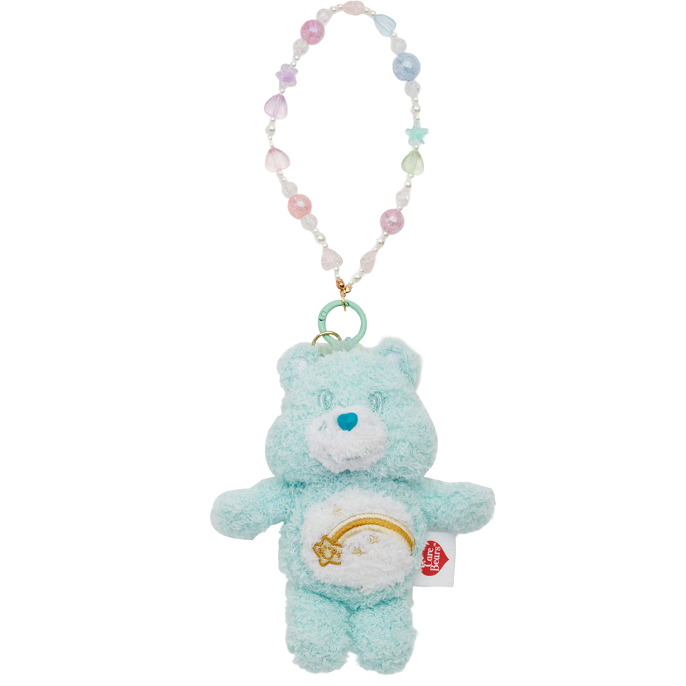 GraceGift CareBears聯名 Care Bears彩虹熊 棉花糖系列毛絨玩偶手機串珠吊飾盲盒