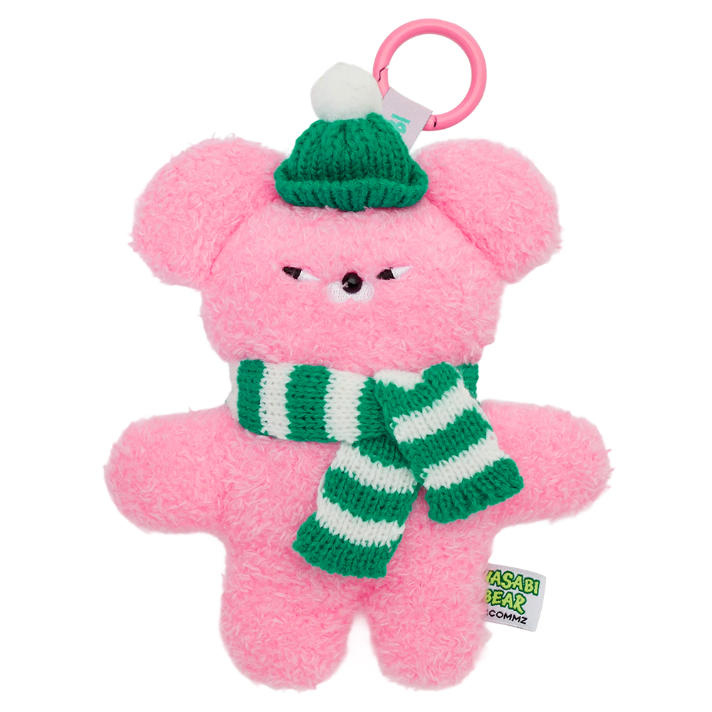 GraceGift Wasabi Bear聯名 冬裝派對毛絨玩偶吊飾鑰匙圈 盲盒