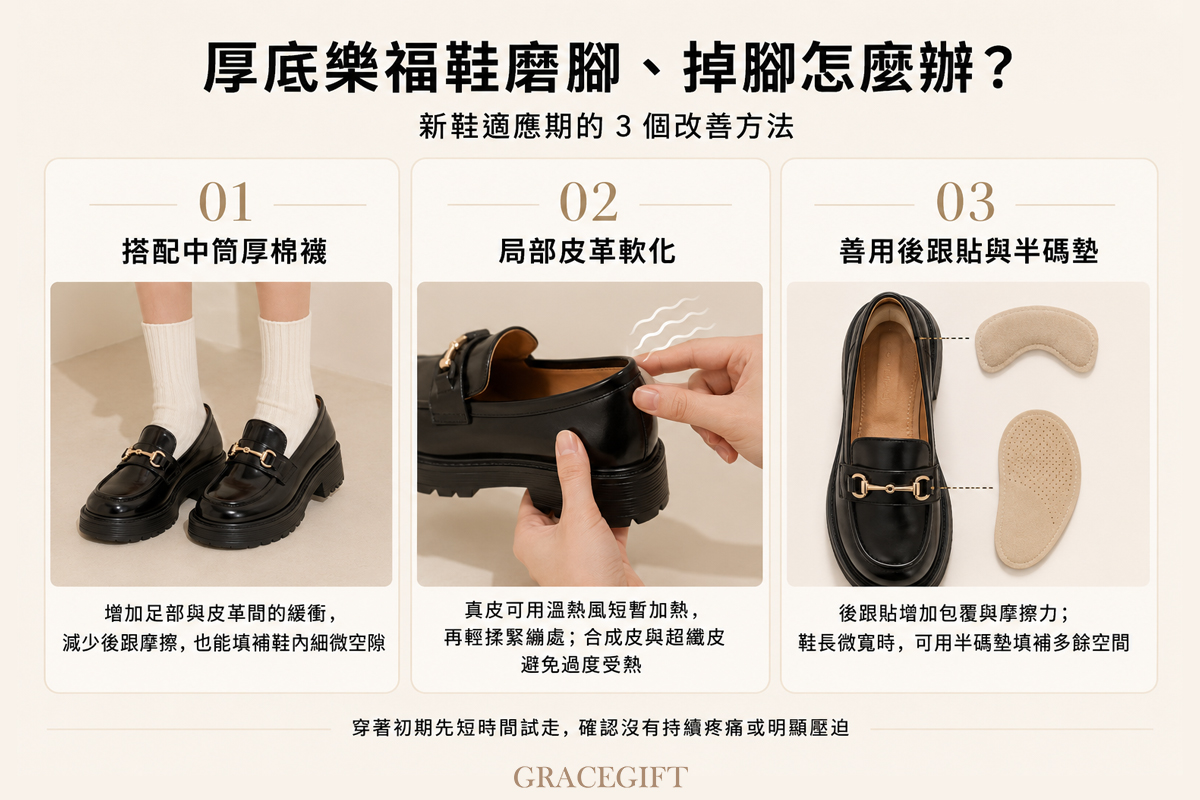 樂福鞋防磨腳與掉腳 3 招自救1