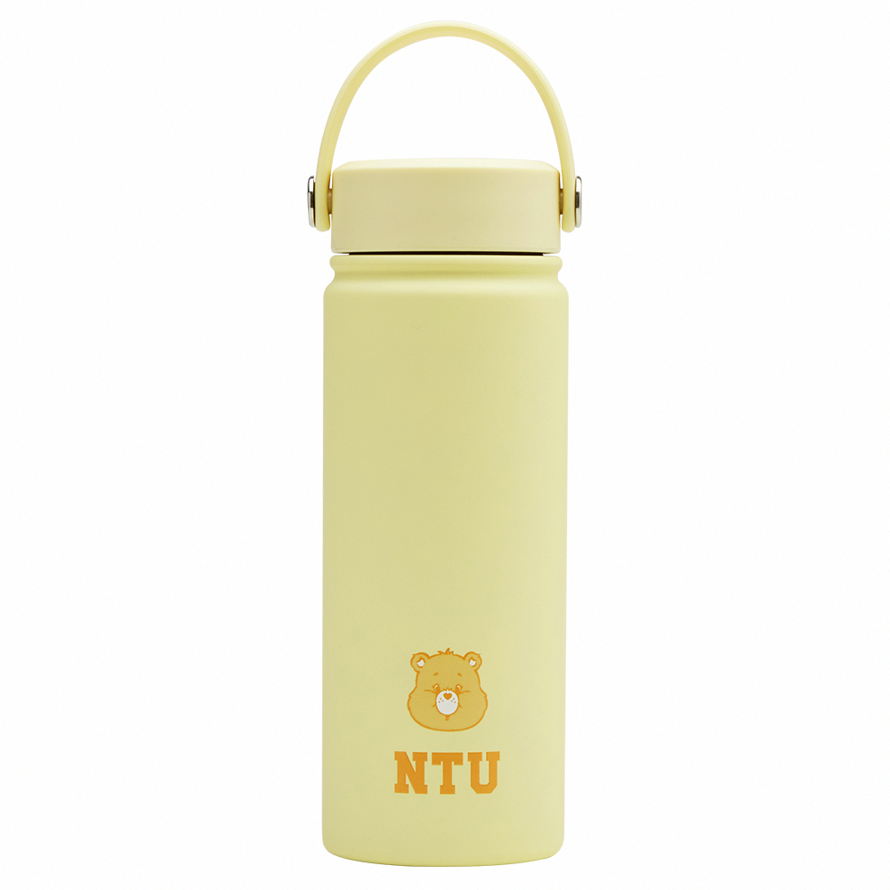 Care Bears × NTU-幽默小熊手提式雙層304不鏽鋼保溫瓶(500ML) 黃