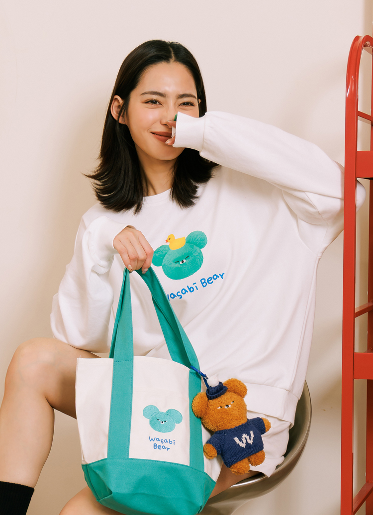 Grace Gift Wasabi Bear授權 時髦穿搭好運組 新年福袋 實拍圖